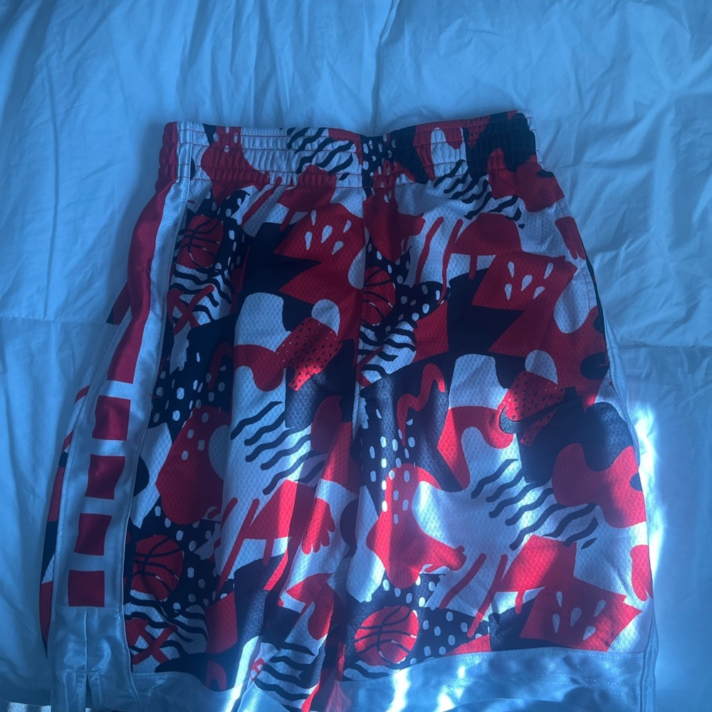 Nike Athletic Red and Black Performance Shorts